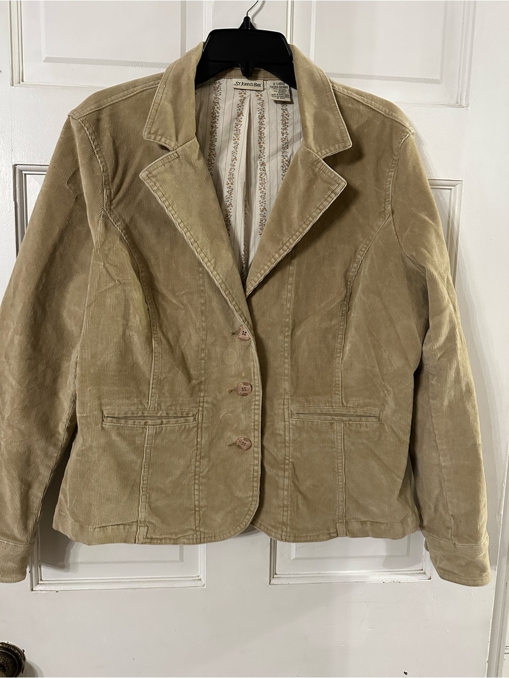 St. John's Bay Women's Tan Corduroy Blazer Jacket